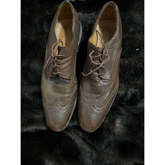The Frye Company John  Frye JAMES Wingtip Brown Leather Lace Oxfords Shoes 11 D main image 7